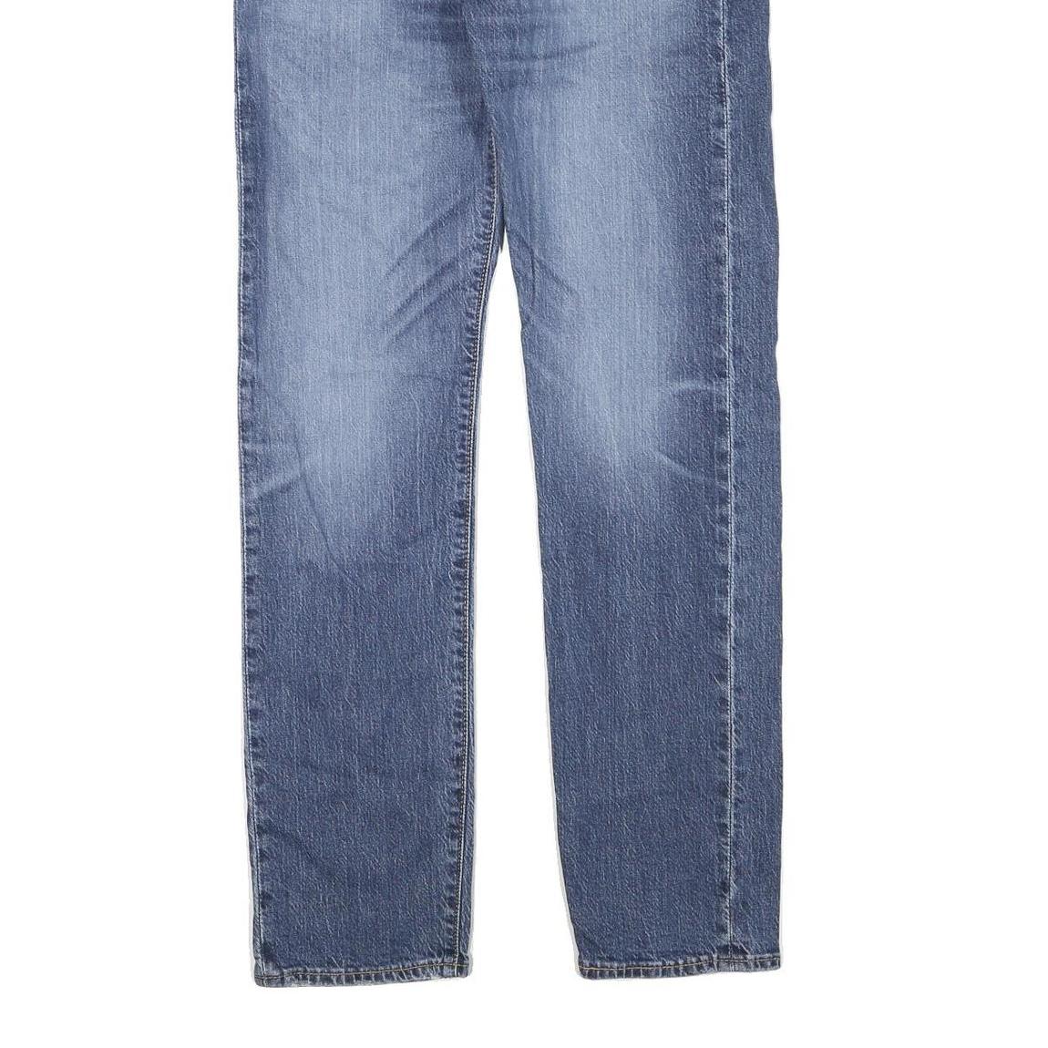 LEVI'S 502 Mens Jeans Blue Regular Straight Denim Medium W28 L32 Classic Zip