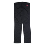 DICKIES Workwear Womens Trousers Black Slim Straight W32 L32