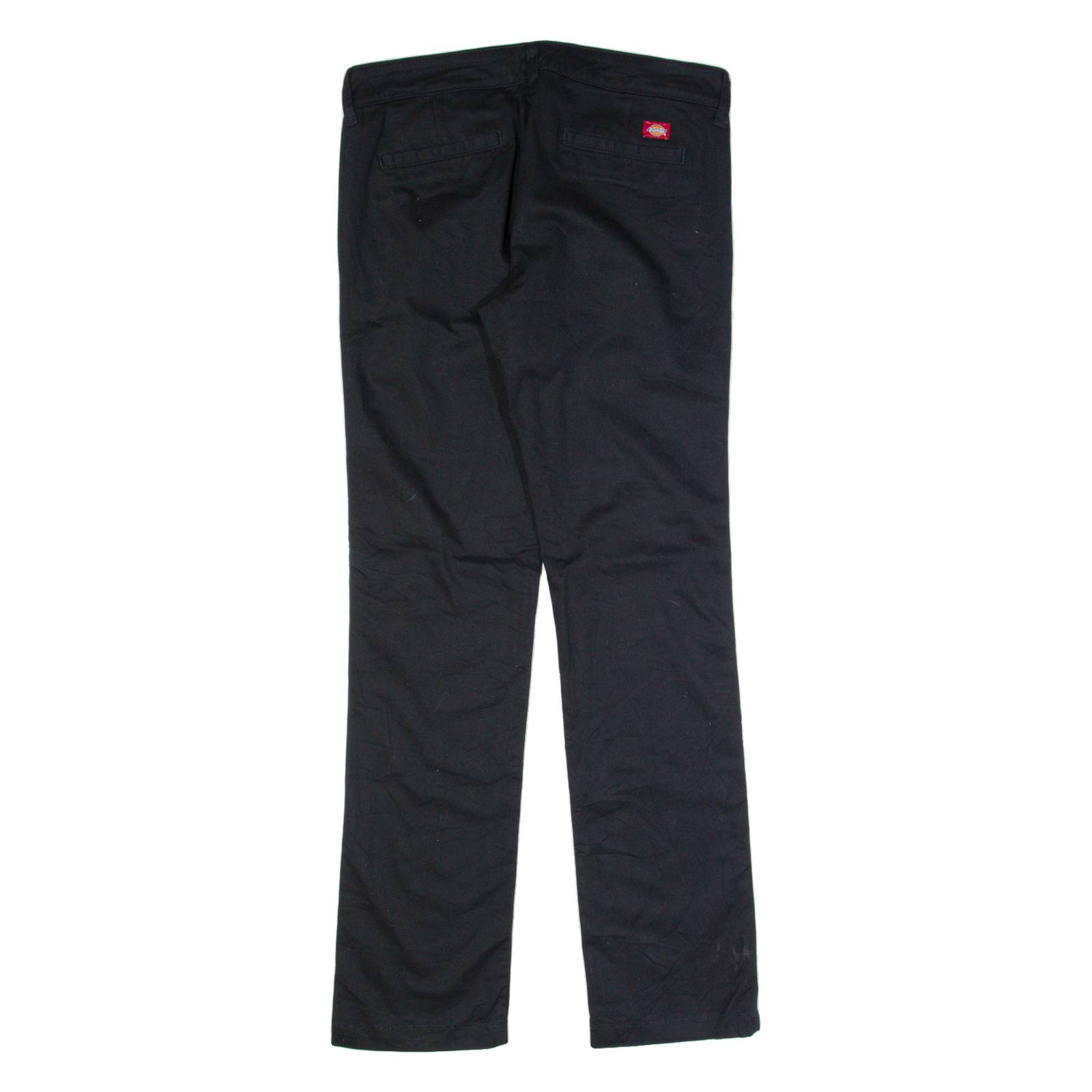 DICKIES Workwear Womens Trousers Black Slim Straight W32 L32