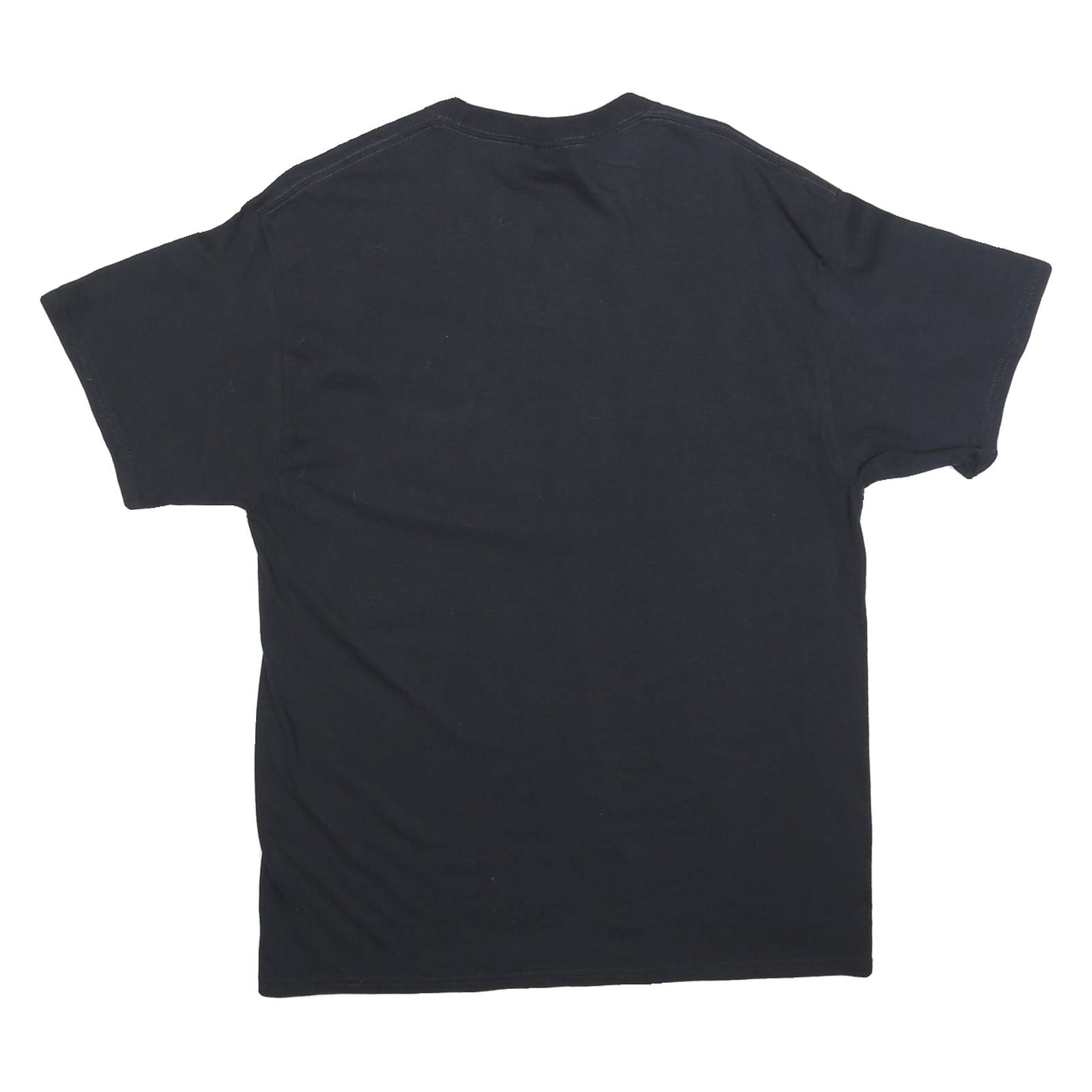 PORT & COMPANY Mens Black Saturdays Are For Football Graphic T-Shirt L Short