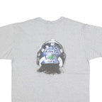 ANVIL Mens Grey Ryan Miller Graphic T-Shirt L Short Sleeve Crew Neck Hockey