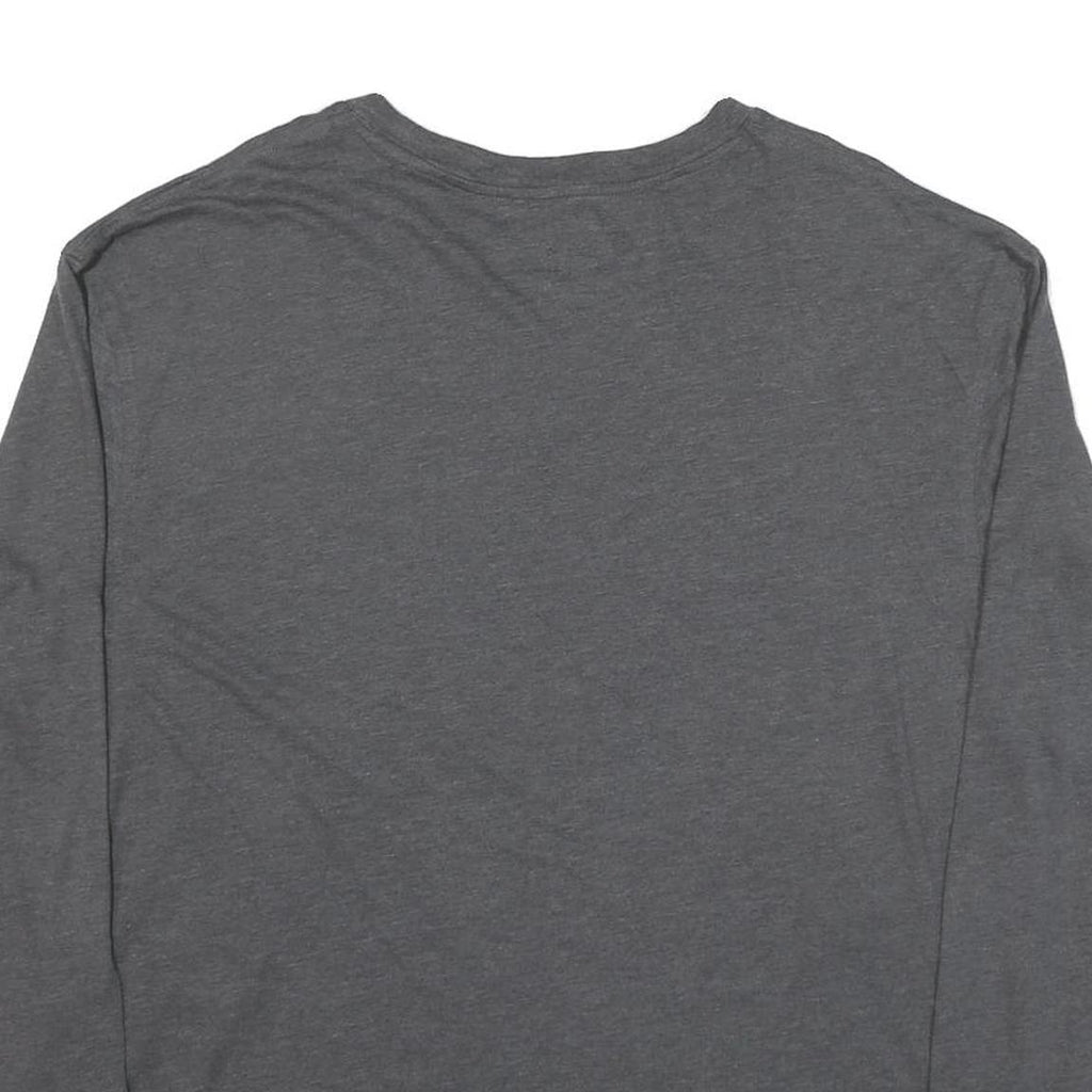 NAUTICA Mens Grey Long Sleeve Crew Neck Cotton Blend T-Shirt L Casual Basic