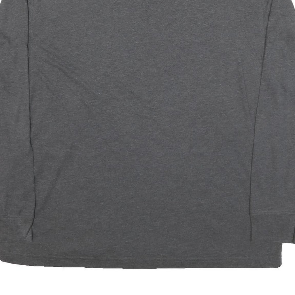 NAUTICA Mens Grey Long Sleeve Crew Neck Cotton Blend T-Shirt L Casual Basic