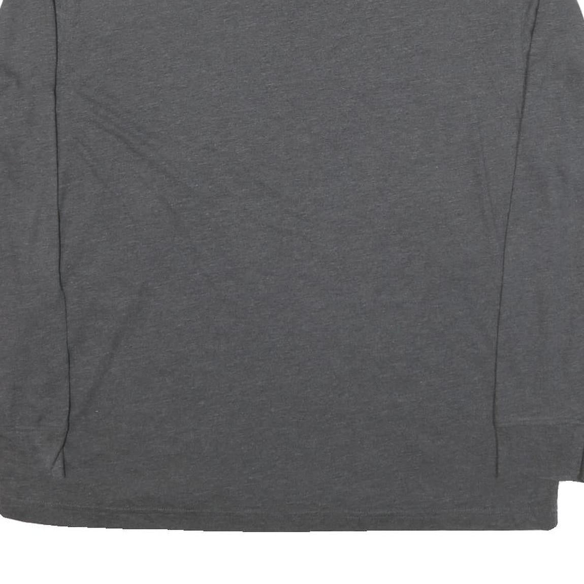 NAUTICA Mens Grey Long Sleeve Crew Neck Cotton Blend T-Shirt L Casual Basic