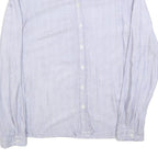 S OLIVER Womens Blue Shirt S Cotton Blend Button Down Casual Long Sleeve