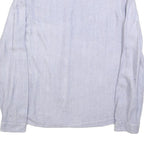 S OLIVER Womens Blue Shirt S Cotton Blend Button Down Casual Long Sleeve