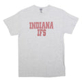 GILDAN Mens Grey Indiana IFS Graphic T-Shirt M Short Sleeve Crew Neck Casual