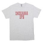 GILDAN Mens Grey Indiana IFS Graphic T-Shirt M Short Sleeve Crew Neck Casual