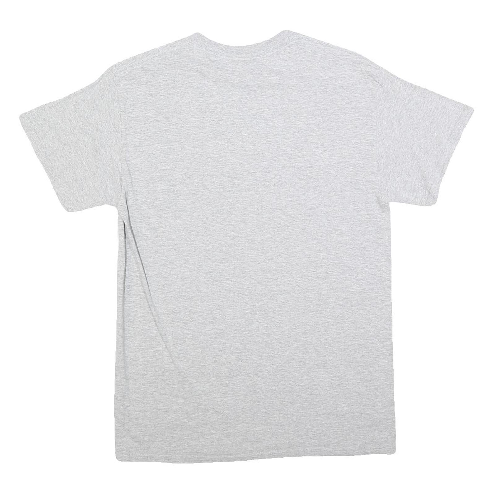 GILDAN Mens Grey Indiana IFS Graphic T-Shirt M Short Sleeve Crew Neck Casual