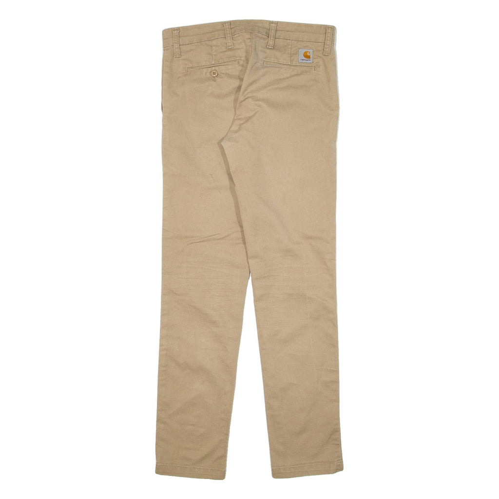 CARHARTT Mens Trousers Beige Slim Tapered W30 L32