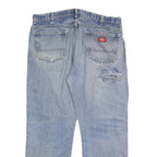 DICKIES Mens Relaxed Straight Blue Denim Fair W36 L27 Casual Workwear Jeans