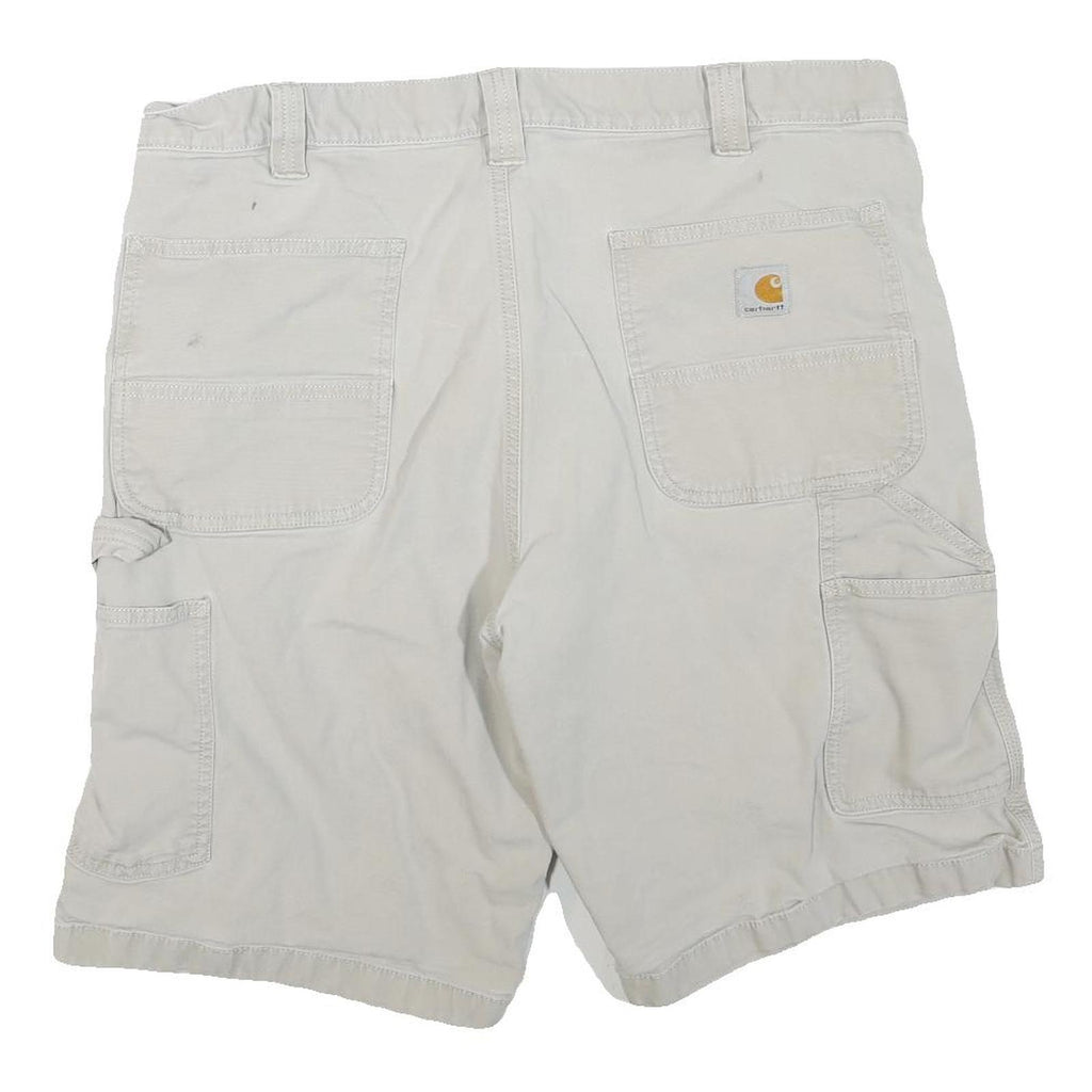 CARHARTT Mens Shorts Beige Casual XL W38 Cotton Blend Workwear