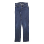 LEVI'S Womens Slim Blue Denim Medium Wash Jeans W28 L34 Classic Comfort Zip