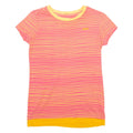 REEBOK Striped Womens T-Shirt Pink S