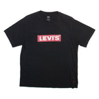 LEVI'S Mens T-Shirt Black Crew Neck S