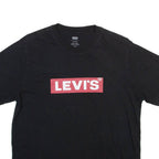 LEVI'S Mens T-Shirt Black Crew Neck S