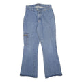L.A BLUES Womens Jeans Blue Regular Flared Denim Medium W28 L31 Cargo Pocket