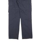 Navy Mens Regular Fit Cargo Style Cotton Blend Drawstring Trousers W30 L32