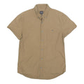 ARMANI EXCHANGE Mens Beige Casual Cotton Shirt M Button Short Sleeve