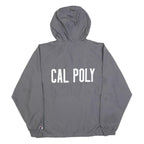 CHAMPION Mens Grey Cal Poly Pomona Logo Zip Jacket S Polyester Blend Hoodie