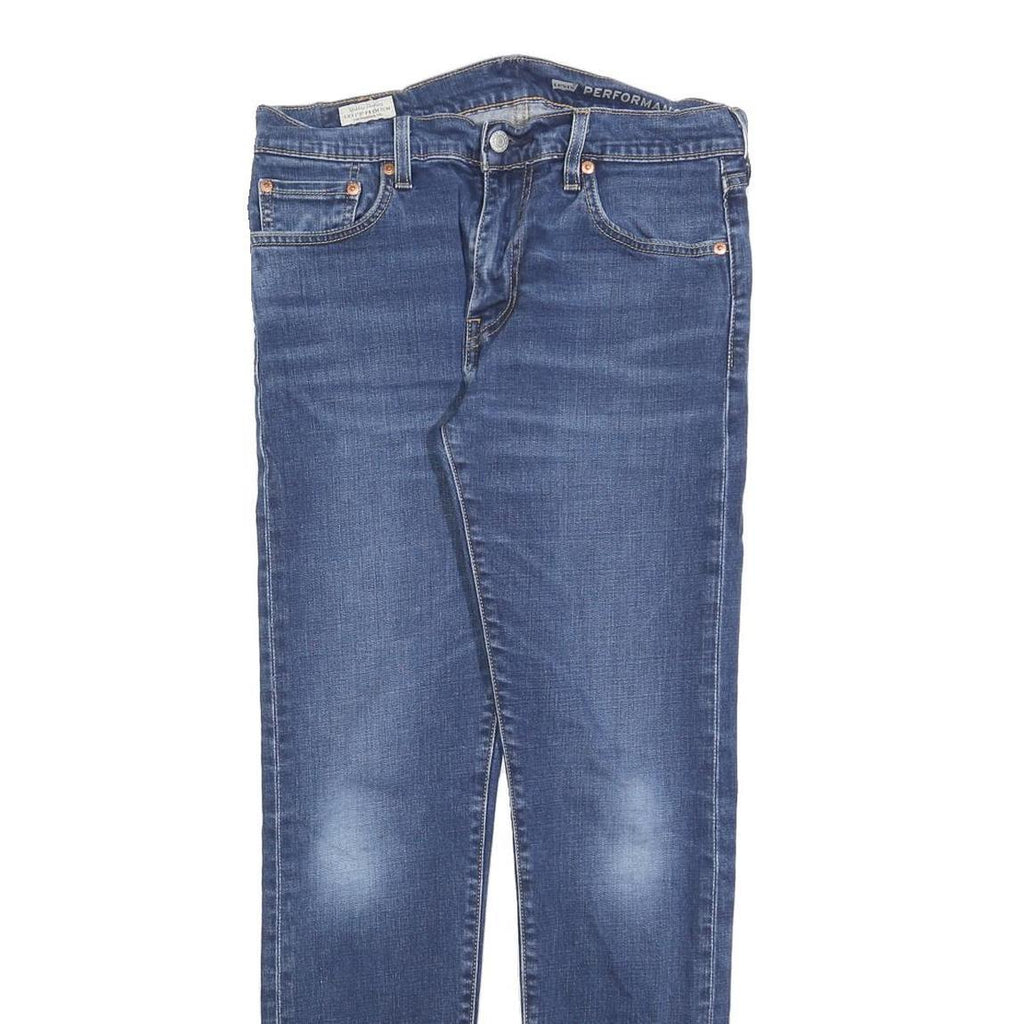 LEVI'S 512 Tapered Mens Jeans Blue Slim Tapered Denim Medium W30 L29 Stretch Zip