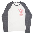 Franklin Marshall Varsity Womens T-Shirt Grey Long Sleeve USA L