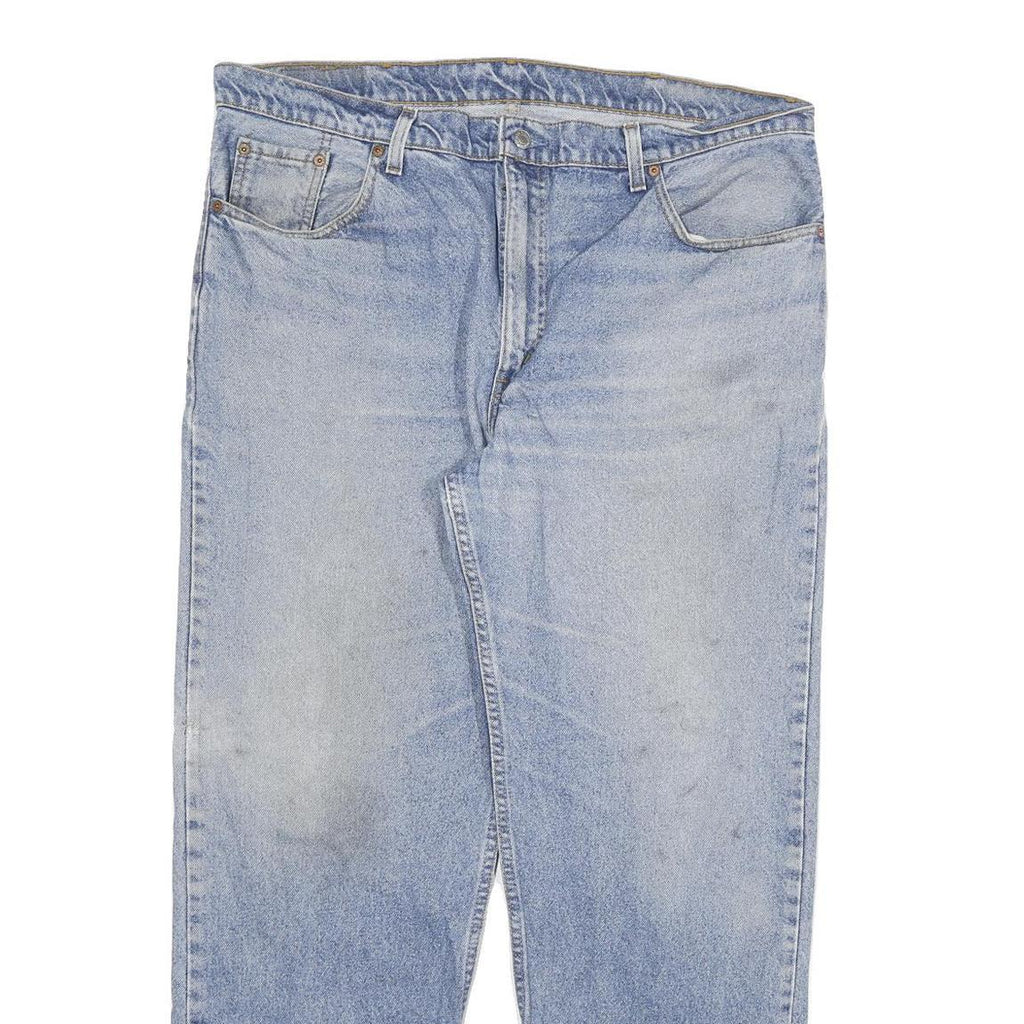 LEVI'S 504 Mens Jeans Blue Regular Straight Denim Light W40 L30 Classic Zip