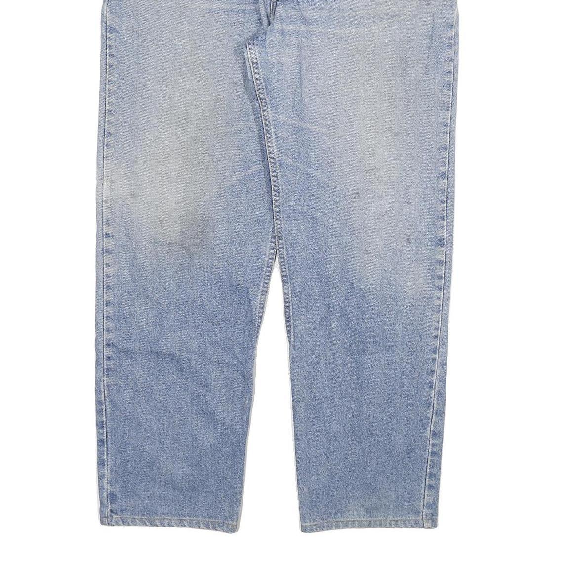 LEVI'S 504 Mens Jeans Blue Regular Straight Denim Light W40 L30 Classic Zip