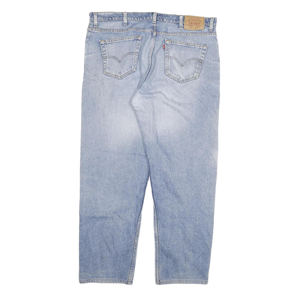LEVI'S 504 Mens Jeans Blue Regular Straight Denim Light W40 L30 Classic Zip