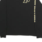 CHAMPION Mens Black Purdue Boilermakers Graphic Long Sleeve Crew Neck XL Cotton