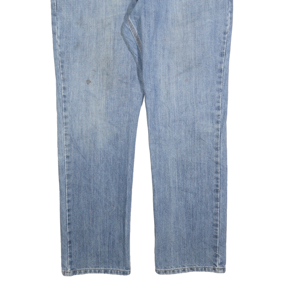 CARHARTT Mens Cotton Blend Blue Regular Straight Trousers W36 L30 Classic