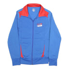 PUMA Womens Blue & Red Zip Up Polyester Blend Jacket UK 12 Sporty Casual