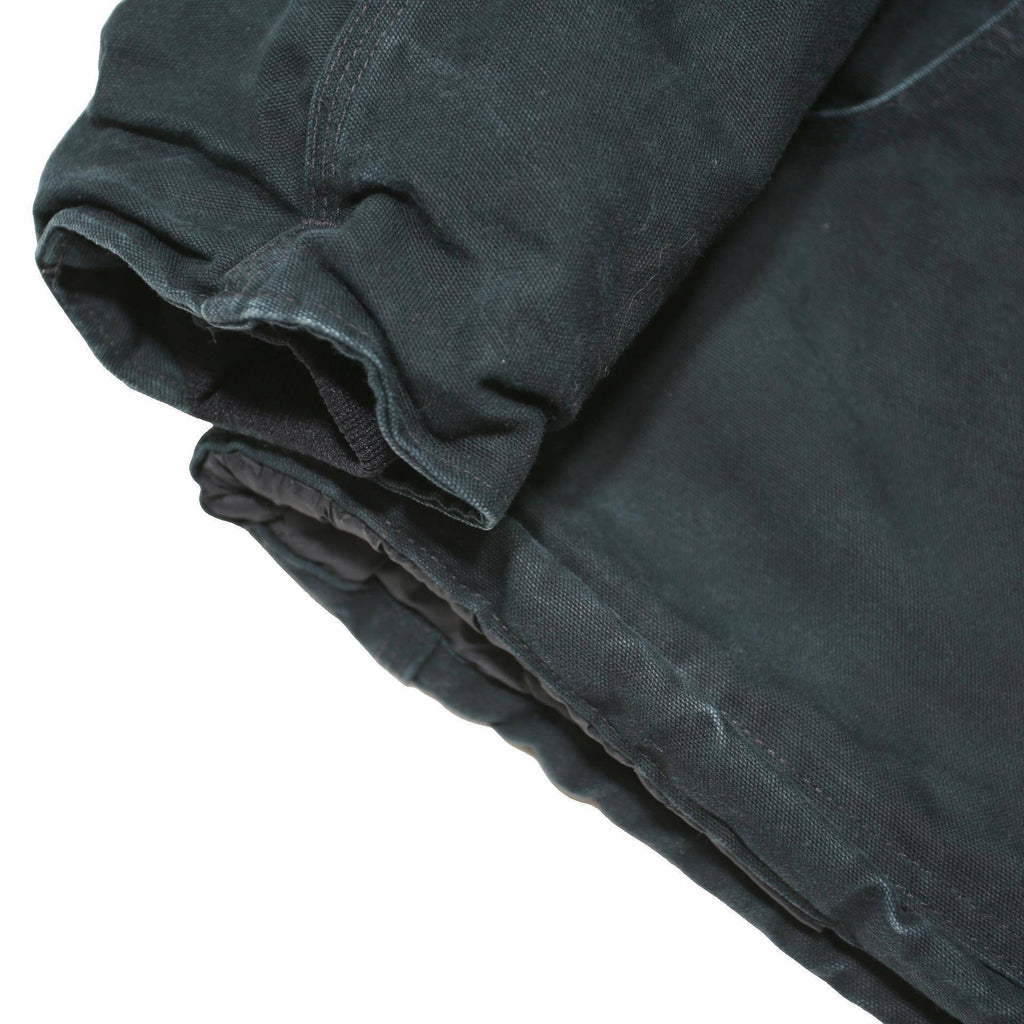 CARHARTT Mens Black Workwear Jacket XL Cotton Blend Canvas Zip Pocket Detail