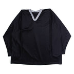 FERLAND Hockey Mens Jersey Black 3/4 Sleeve V-Neck 2XL