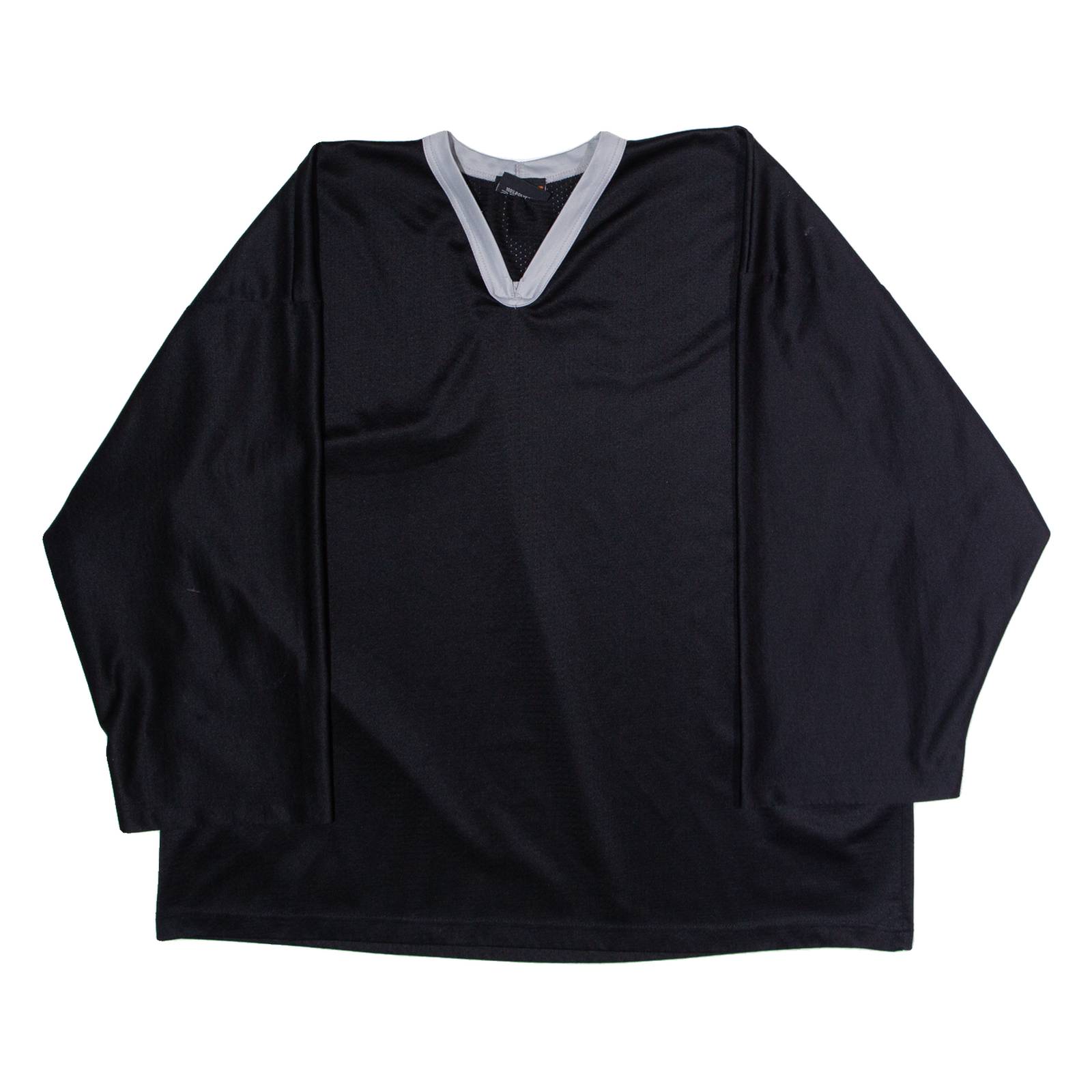 FERLAND Hockey Mens Jersey Black 3/4 Sleeve V-Neck 2XL