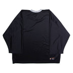 FERLAND Hockey Mens Jersey Black 3/4 Sleeve V-Neck 2XL