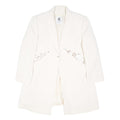 OH ! ANA Womens White Blazer L Polyester Blend Woven Buttoned Tailored Jacket