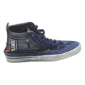 DIESEL Mens High Top Trainers Suede Blue Grey UK 9.5 Casual Street Style