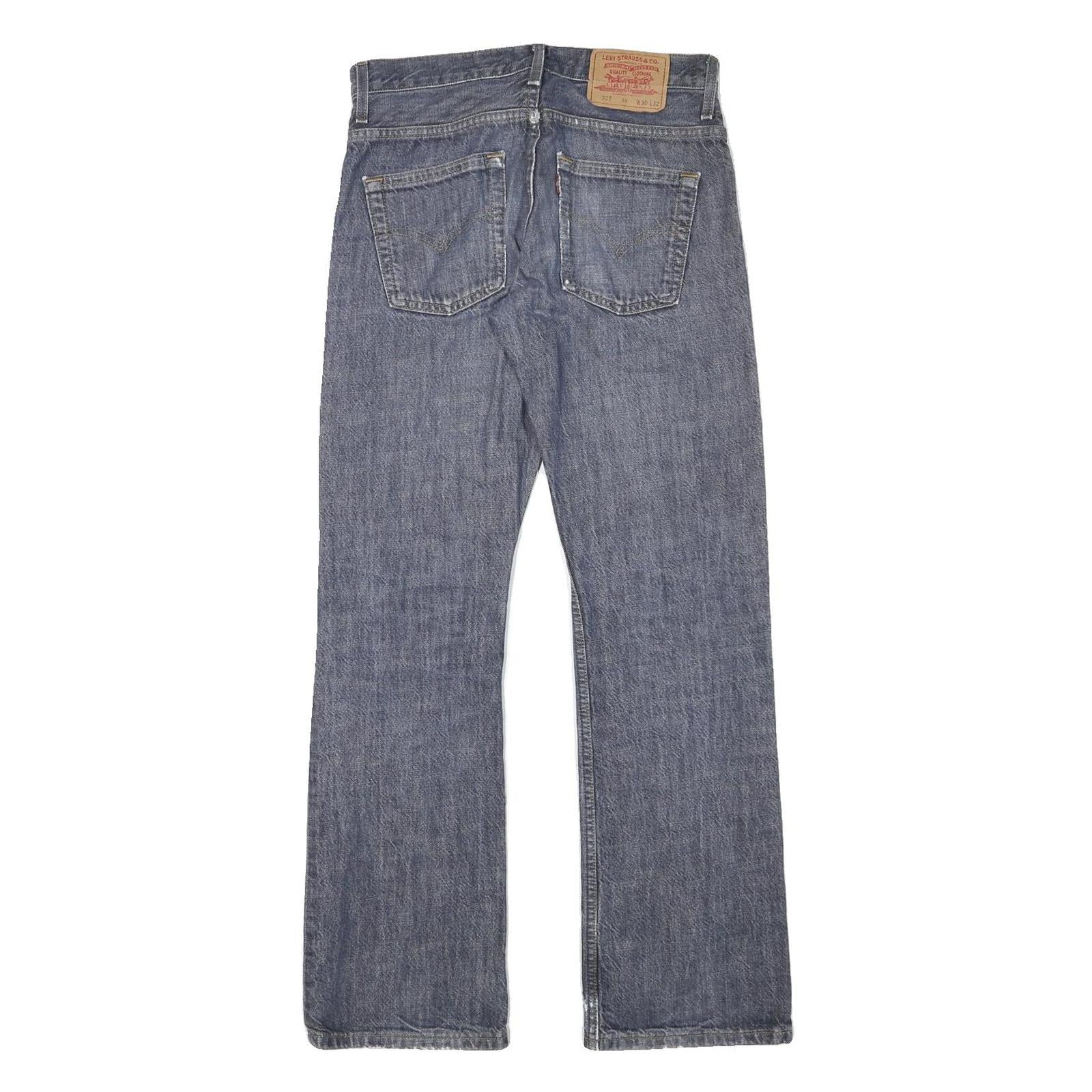 LEVI'S Mens Jeans Blue Regular Straight Denim Medium W30 L30 Classic Fit Zip