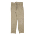 LEVI'S Mens Cotton Blend Beige Slim Straight Trousers W29 L30 Casual Wear