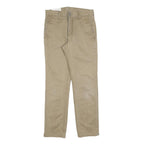 LEVI'S Mens Cotton Blend Beige Slim Straight Trousers W29 L30 Casual Wear