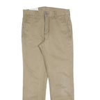 LEVI'S Mens Cotton Blend Beige Slim Straight Trousers W29 L30 Casual Wear