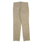 LEVI'S Mens Cotton Blend Beige Slim Straight Trousers W29 L30 Casual Wear