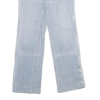 ANN TAYLOR Womens Jeans Blue Regular Straight Denim Light W30 L30 Button Detail