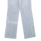 ANN TAYLOR Womens Jeans Blue Regular Straight Denim Light W30 L30 Button Detail