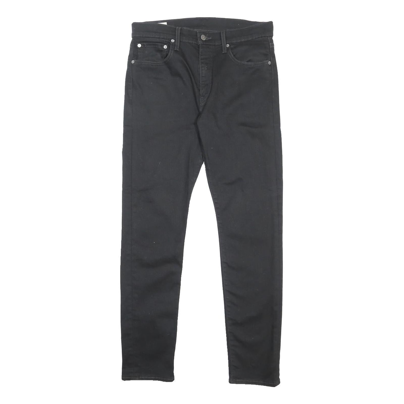 LEVI'S 512 BIG E Mens Jeans Black Slim Skinny Denim W32 L32 Stylish Comfort