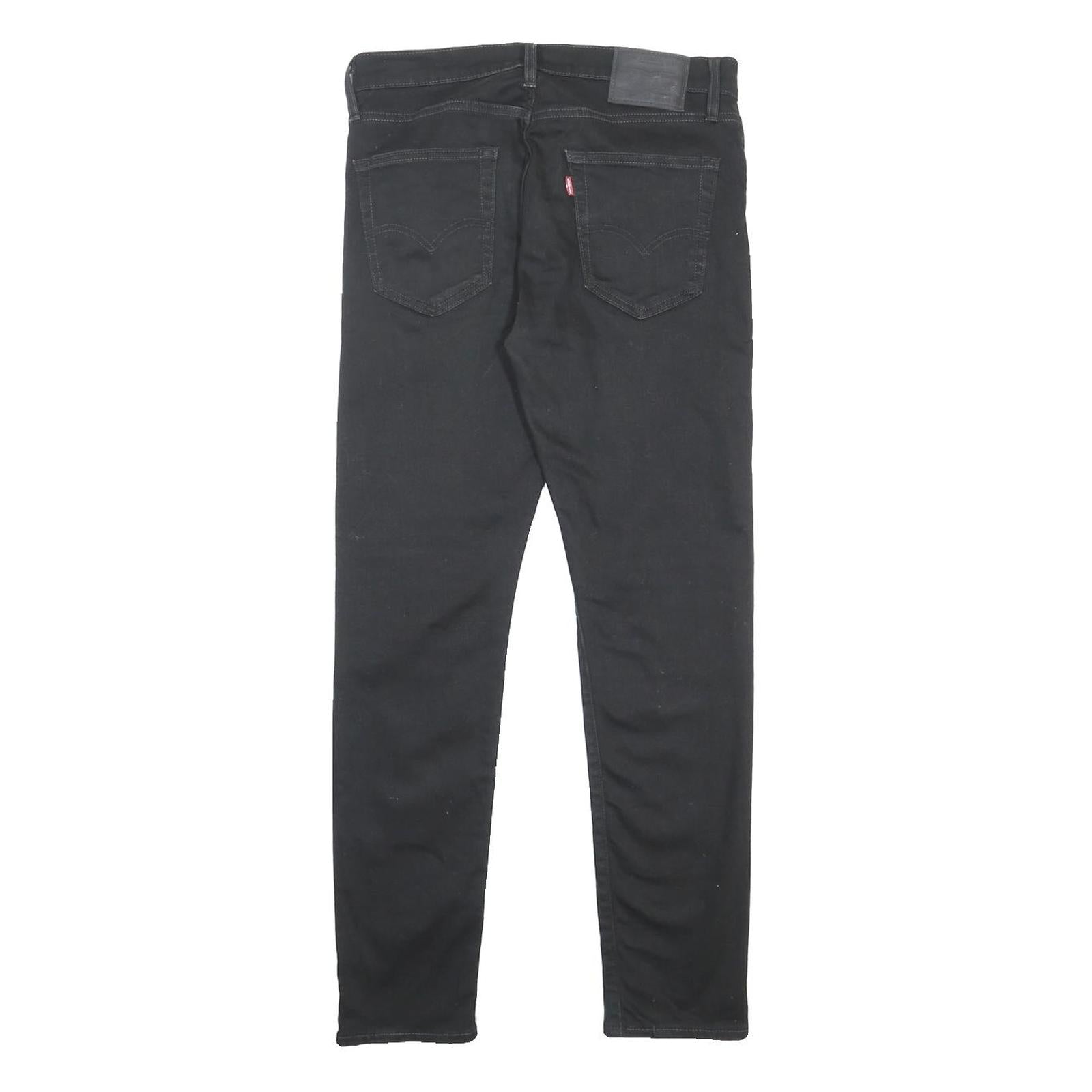 LEVI'S 512 BIG E Mens Jeans Black Slim Skinny Denim W32 L32 Stylish Comfort