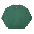 USA Mens Green Crew Neck XL Cotton Blend Sweatshirt Pullover Casual