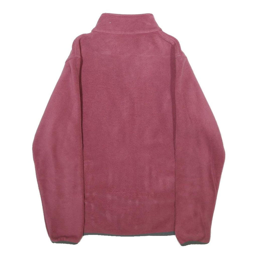 WOOLRICH Womens Pink Zip Jacket S Polyester Fleece Casual Lightweight