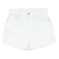 LEVI'S Womens Shorts White XS W25 Classic Cotton Blend Casual Cuffed